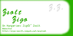 zsolt zigo business card